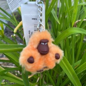 Kipling “Constantine”Orange Monkey kchain XS